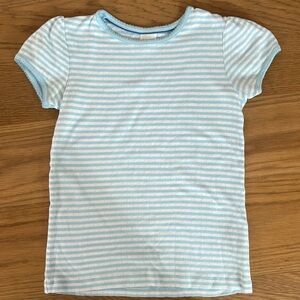 Like new girls blue and white stripes Boden t-shirt